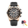 RUIMAS Top Luxury Quartz Wristwatches Men Silicone Large Dial  Military Sports Watches Waterproof Luminous Date Reloj Hombre