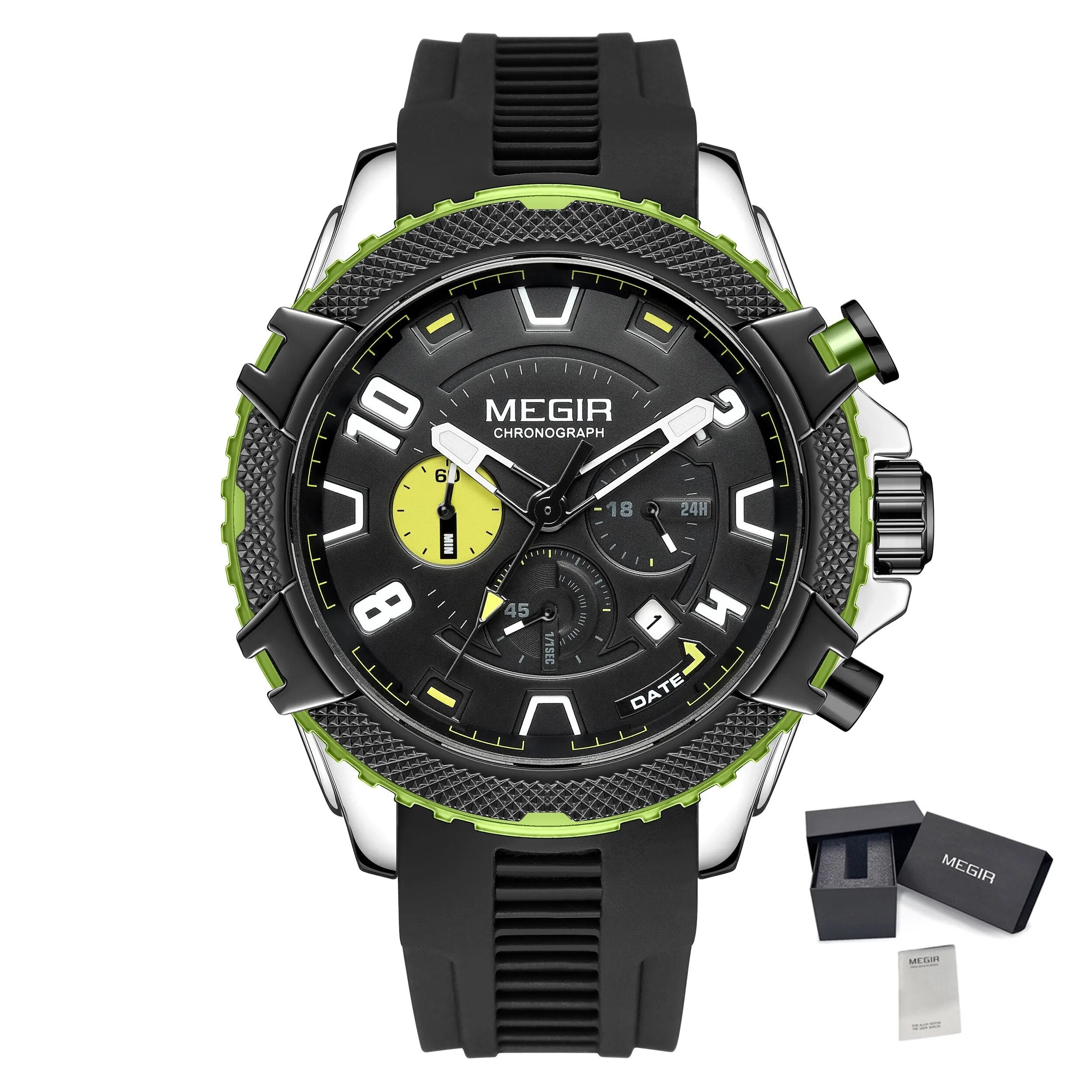 MEGIR Luxury Men's Watches Fashion Sport Quartz Watch Waterproof Date Chronograph Military Wristwatches Clock Reloj Hombre 2200