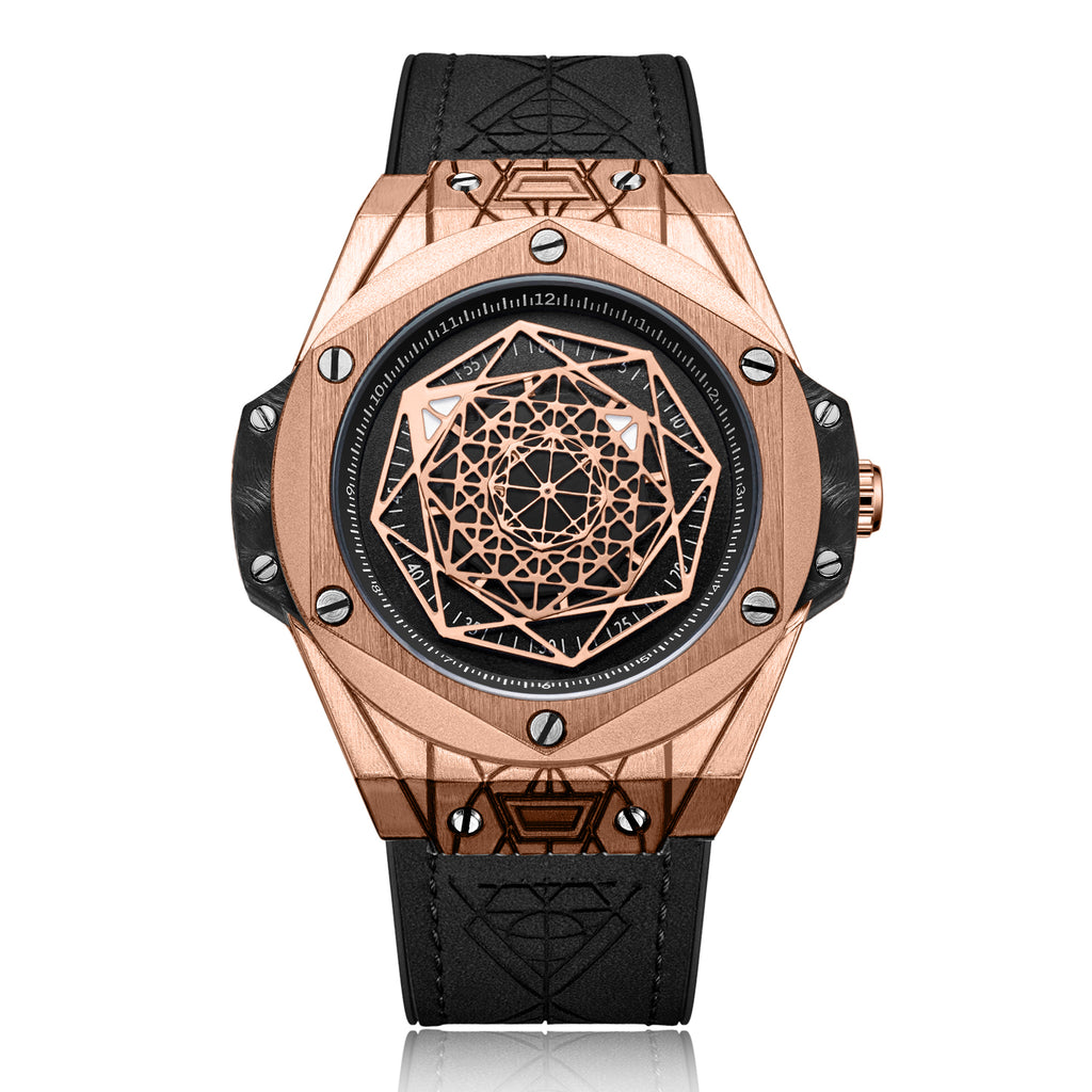 RUIMAS Men's Watches Fashion Sport Quartz Watch for Men Reloj Hombre Leather Belt Wrist Watch Waterproof Casual Clock 533