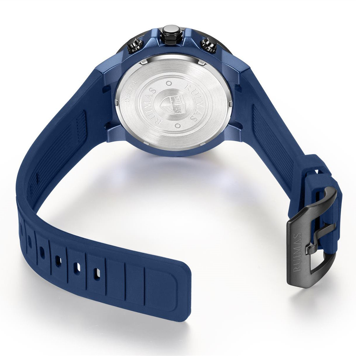 RUIMAS Chronograph Top Brand Luxury Quartz Watches for Men Waterproof Silicone Sports Clock Wristwatch Calendar Montre Homme 587