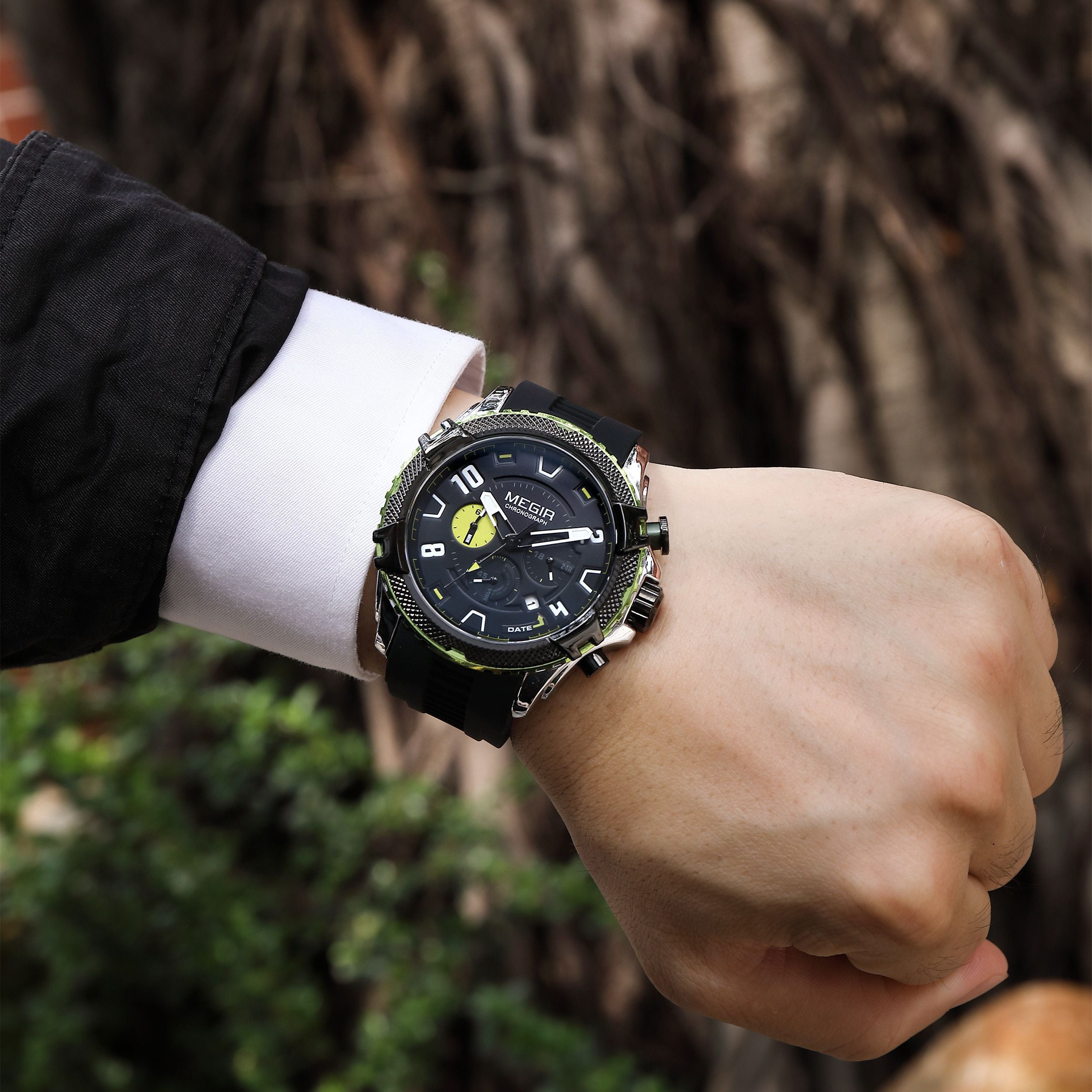 MEGIR Luxury Men's Watches Fashion Sport Quartz Watch Waterproof Date Chronograph Military Wristwatches Clock Reloj Hombre 2200